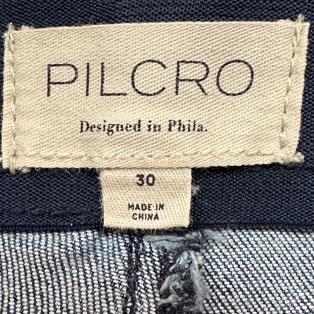 Pilcro Blue Denim Wide Flare Jeans Stretch Pull-on Anthropologie Size 30 - Picture 8 of 9
